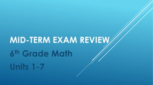 Mid-term Exam Review - Lake County Schools