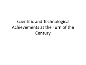 Scientific and Technological Achievements at the