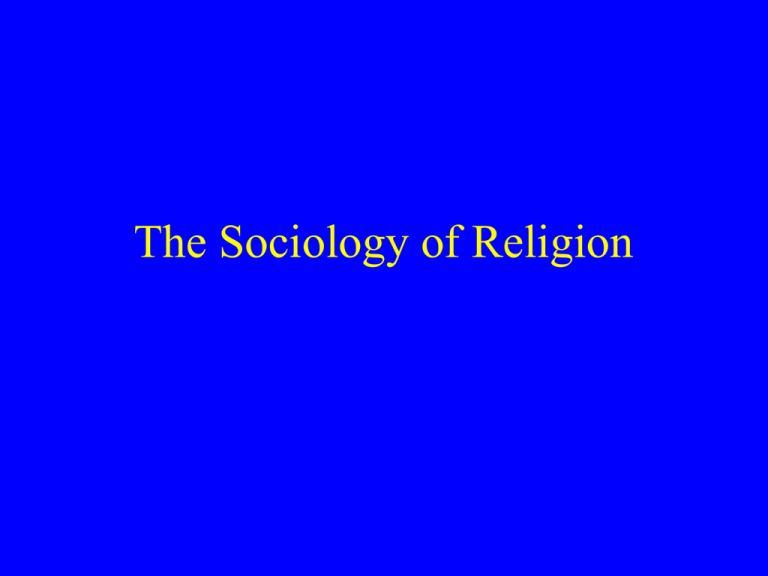 the-sociology-of-religion