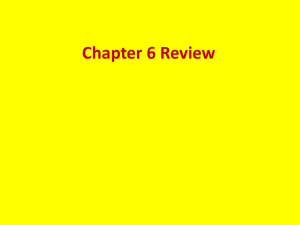 Chapter 6 Review