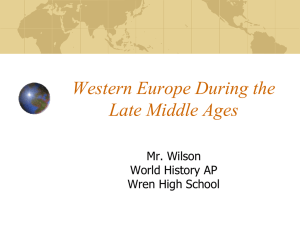European High Middle Ages - Anderson School District One
