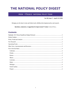 National Policy Digest, vol. 3, issue 7: April 1–15, 2014navigateright