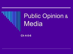 Public Opinion & Media