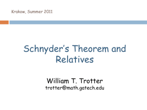 Theorem - Posets @ TCS