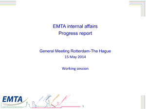 Presentation of EMTA current activities