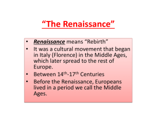 During the Middle Ages