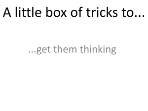 A little box of tricks to