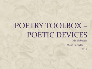 Poetry Toolbox – poetic devices