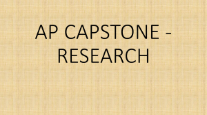 AP CAPSTONE - Spokane Public Schools