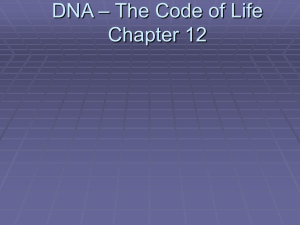 DNA – The Code of Life