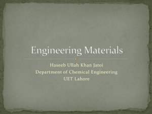 Engineering Materials - chemical engineering 2012