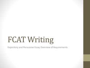 FCAT Writing