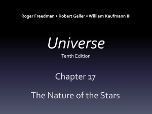 The Nature of the Stars Chapter 17 PowerPoint