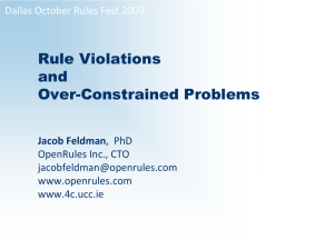 Rules Violations and Over-Constrained Problems