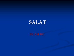 Salaat (5 daily prayer) - North East Islamic Community Center