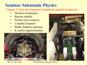 Seminar Subatomic Physics