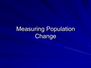 Measuring population change power point