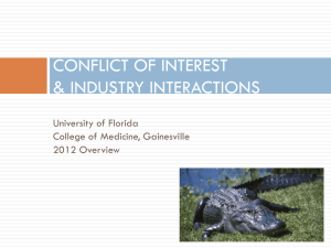 conflict of interest - University of Florida