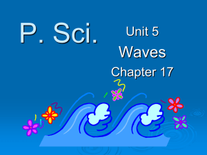 Ch.17 Mechanical Waves and Sound