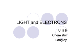 Light and Electron Notes