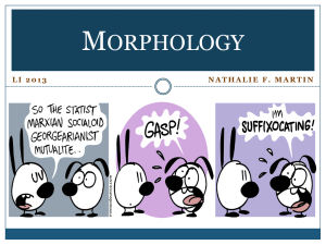 LI2013 (7) – Morphology (for students)