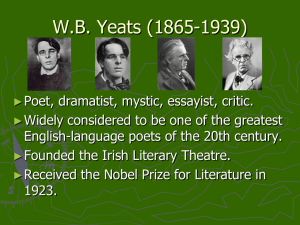 WB Yeats (1865-1939) - Mercyhurst University