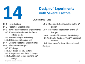 14- Design of Experiments with Several Factors