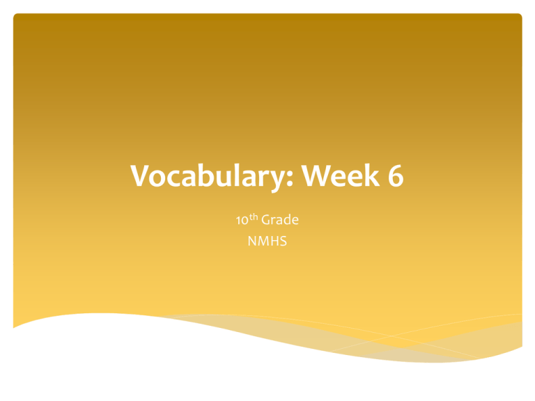 vocabulary-week-6