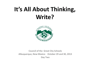 Day Two - Council of the Great City Schools