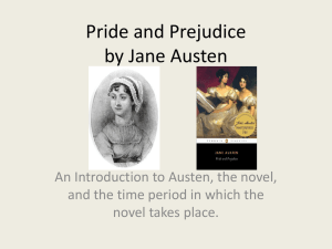 Introduction to Jane Austen and the Times