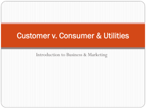 Costumer v. Consumer & Utilities