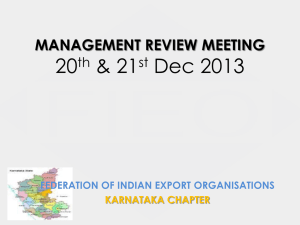 M. R MEETING ON ISO SYSTEM 20th & 21st Dec 2013
