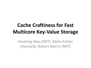 Cache Craftiness for Fast Multicore Key