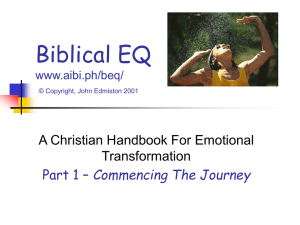 Biblical EQ - Hem of His Garment Bible Study Online