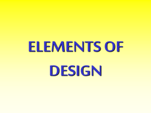 The ELEMENTS OF ART