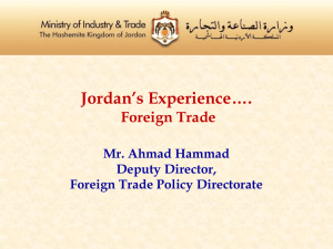 Jordan's WTO Commitments…