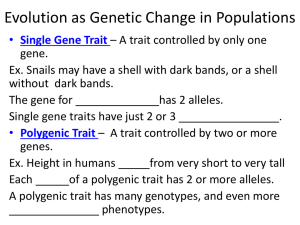 Single Gene Trait