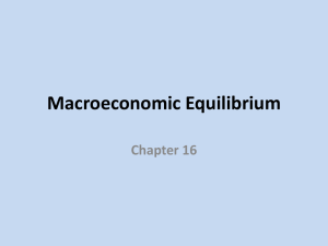 16 Macroeconomics equilibrium