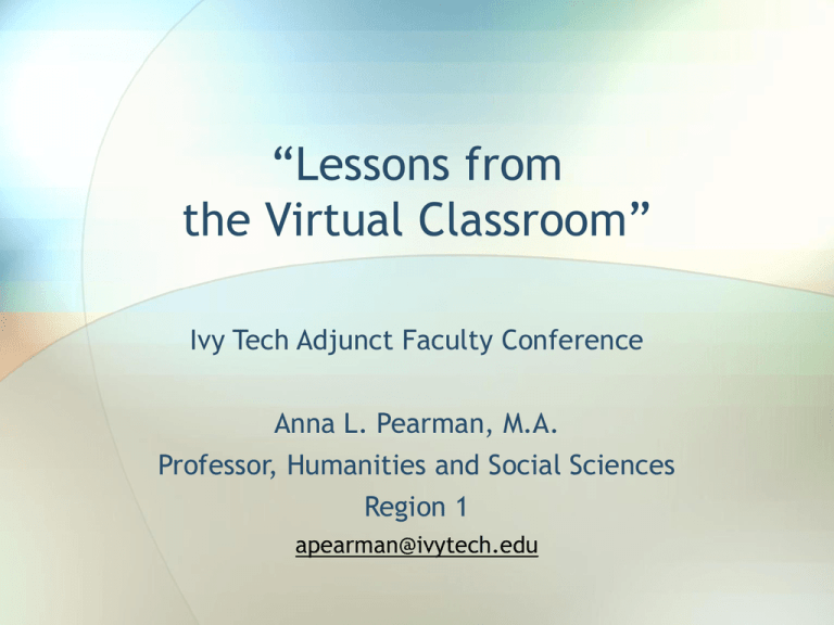 LessonsfromtheVirtualClassroom