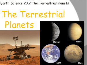23.2 The Terrestrial Planets