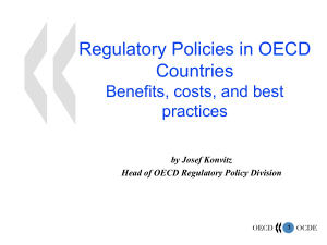 Regulatory Reform in OECD Countries