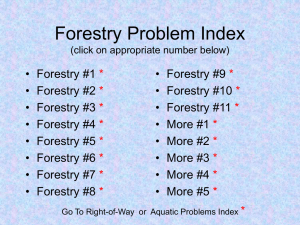Forestry Problem #a