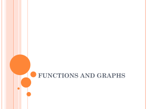 Functions and Graphs