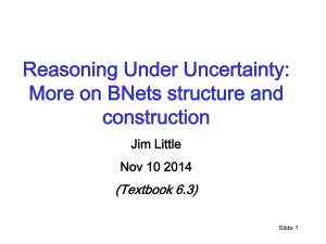 Uncertainty: BNs inference