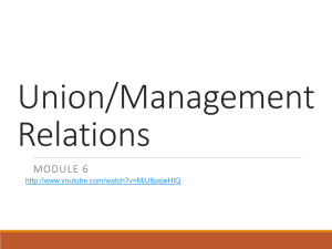 Union/Management Relations