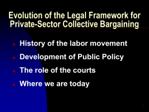 Evolution of the Legal Framework for Private