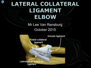 LCL reconstruction - Cambridge Orthopaedics