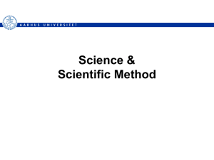 Scientific method slides  - Department of Computer Science