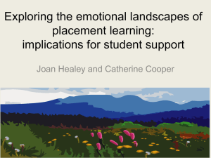 Exploring the emotional landscapes of placement