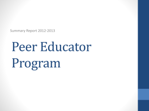 Peer Educator Program